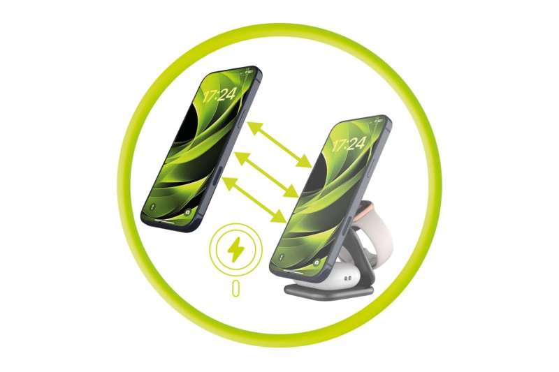 Mobile Origin PW36 3in1 Qi2 25W UltraSlim Foldable Charger Matte Black