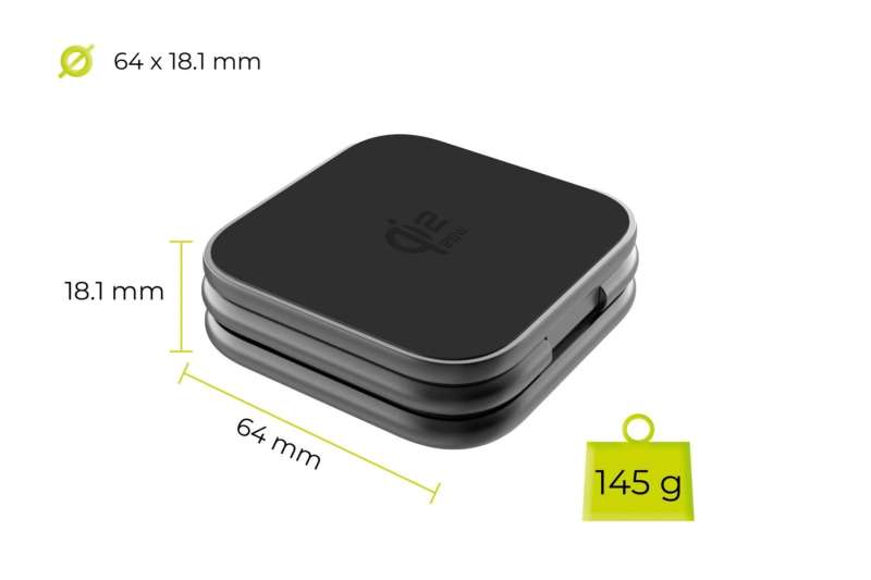 Mobile Origin PW36 3in1 Qi2 25W UltraSlim Foldable Charger Matte Black