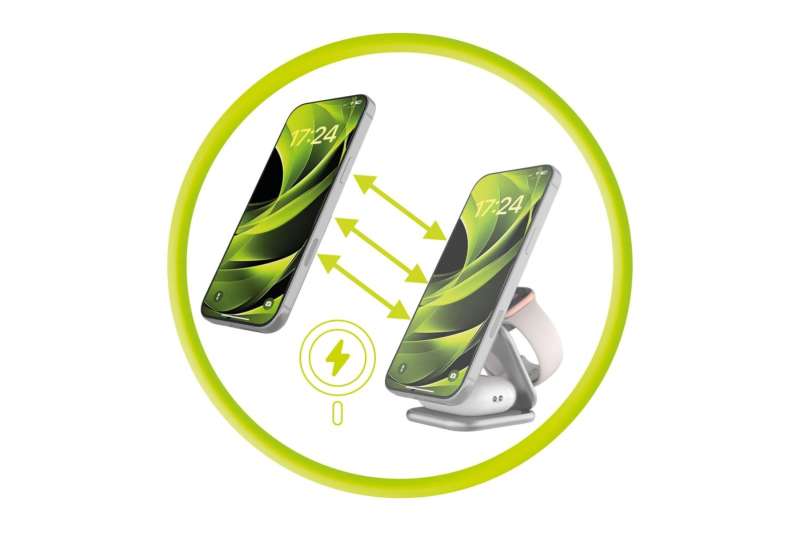 Mobile Origin PW36 3in1 Qi2 25W UltraSlim Foldable Charger Silver