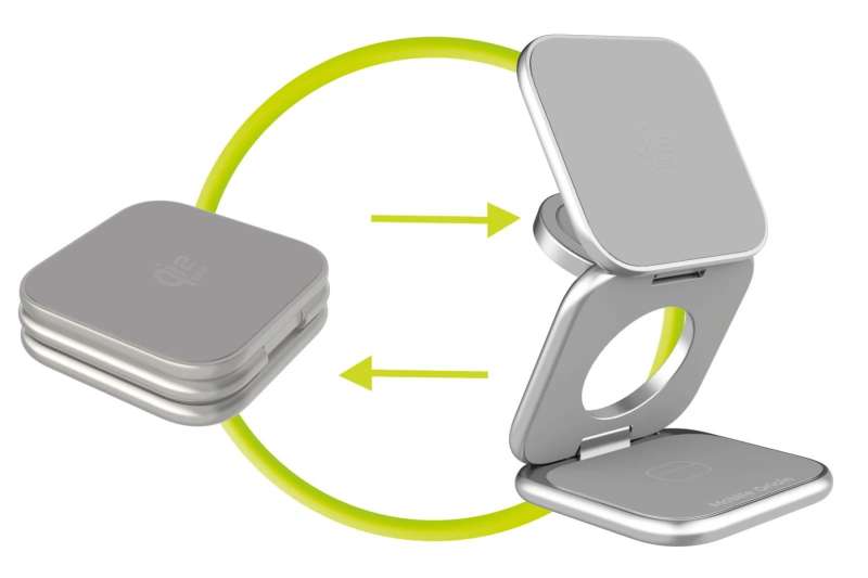 Mobile Origin PW36 3in1 Qi2 25W UltraSlim Foldable Charger Silver