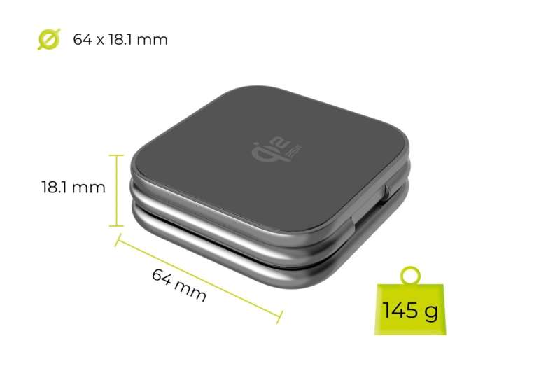 Mobile Origin PW36 3in1 Qi2 25W UltraSlim Foldable Charger Space Grey