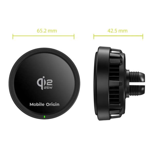 Mobile Origin Qi2 Wireless Car Charger 25W CA24 Black