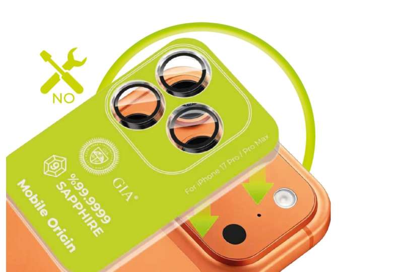 Mobile Origin Sapphire Lens guards for iPhone 17 Clear