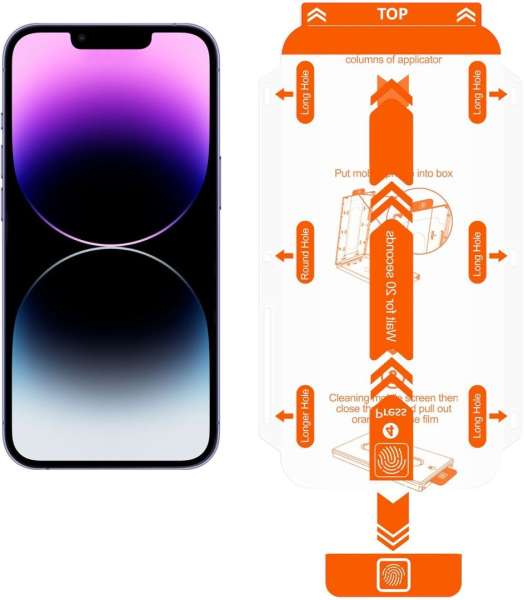 Mobile Origin Screen Guard iPhone 14 Plus/13 Pro Max with easy applicator 2 pack