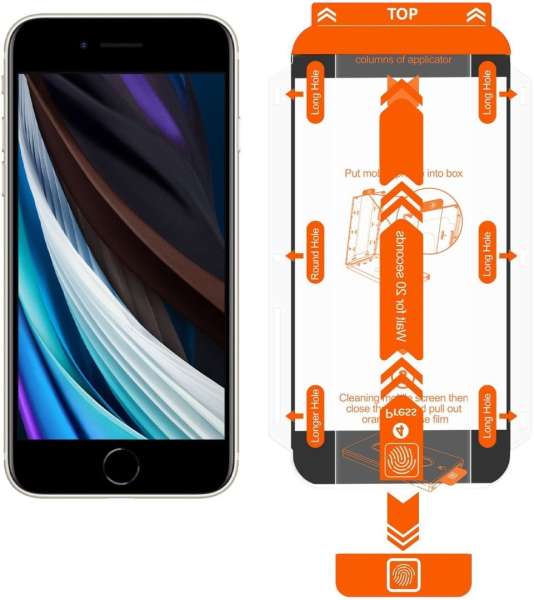 Mobile Origin Screen Guard iPhone 8/7/SE 2022/SE 2020 with easy applicator 2 pack