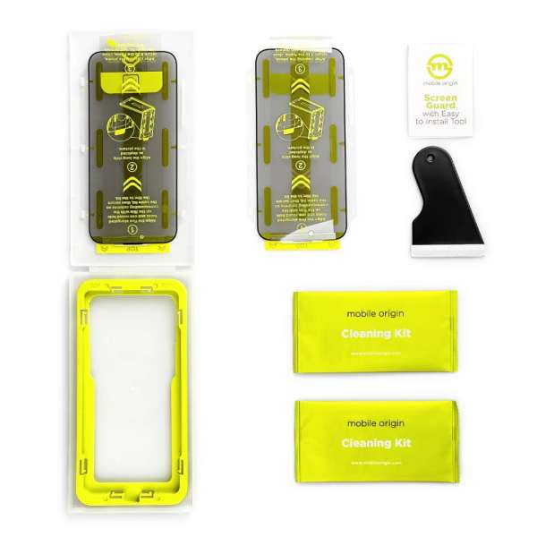 Mobile Origin Screen Guard Privacy with easy applicator iPhone 16 Pro Max 2 pack