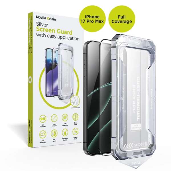 Mobile Origin Screen Guard with easy application for iPhone 17 Pro Max