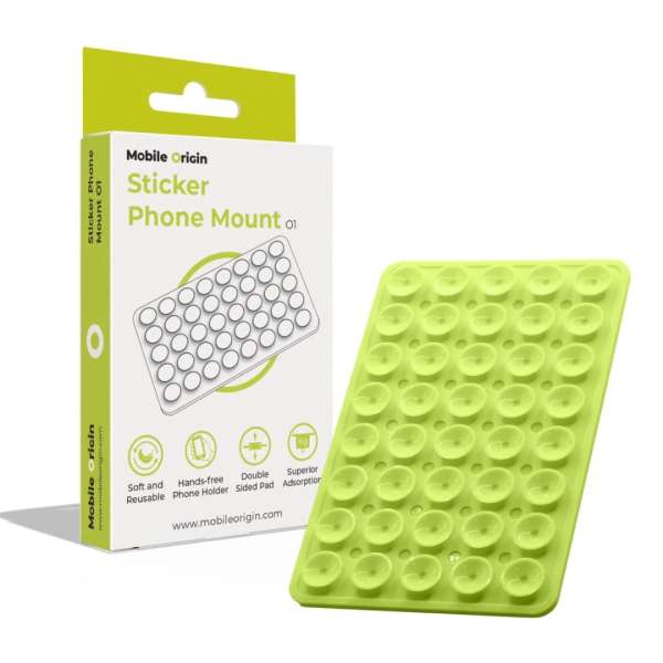 Mobile Origin Sticker Phone Mount O1 Green