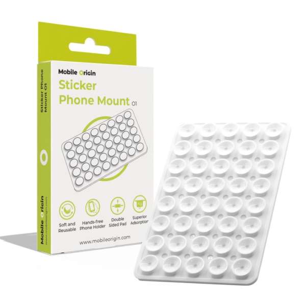 Mobile Origin Sticker Phone Mount O1 White