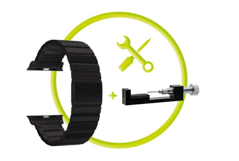 Mobile Origin Titanium Band Modena for Apple Watch Ultra 49mm Black