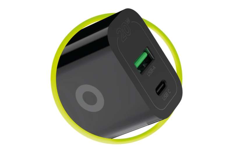 Mobile Origin Wall Charger MO12 PD20W - USB-A + USB-C Black