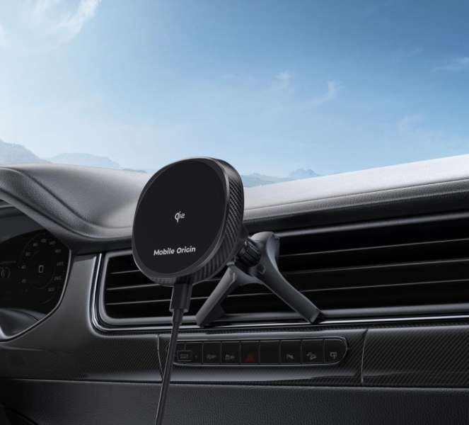 Mobile Origin Wireless Car Vent Qi2 Charger CA15