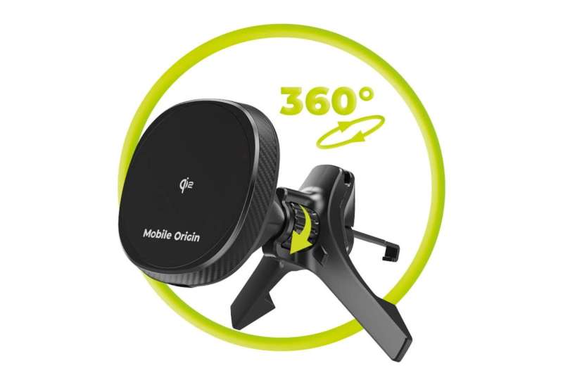 Mobile Origin Wireless Car Vent Qi2 Charger CA15