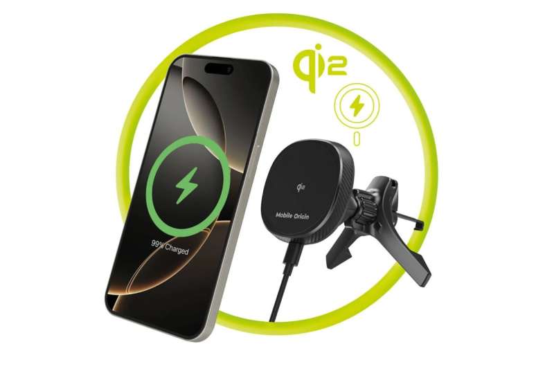Mobile Origin Wireless Car Vent Qi2 Charger CA15