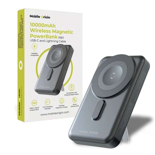 Mobile Origin Wireless 10000mAh PowerBank Black