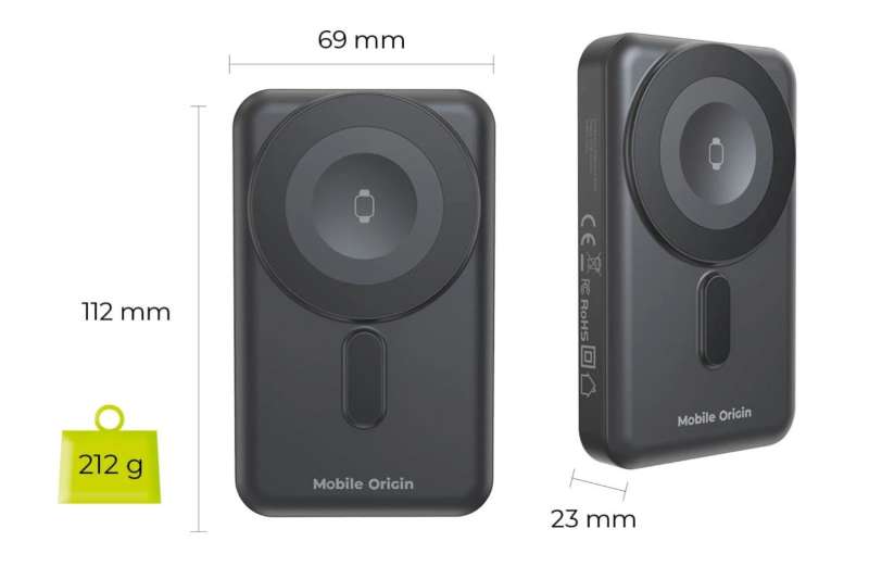 Mobile Origin Wireless 10000mAh PowerBank Black