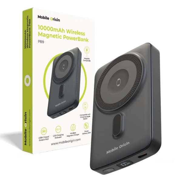 Mobile Origin Wireless Magnetic PowerBank 10000mAh PB9