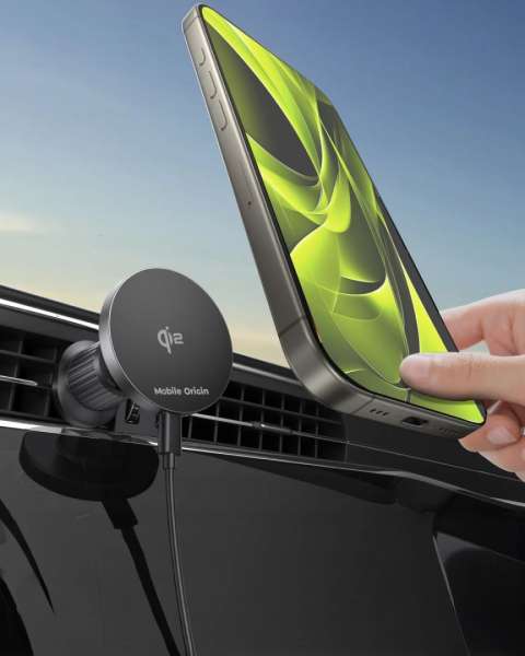 Mobile Origin Wireless Metal Car Charger CA14