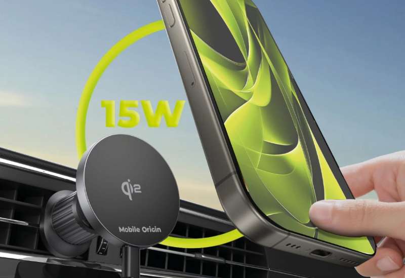 Mobile Origin Wireless Metal Car Charger CA14