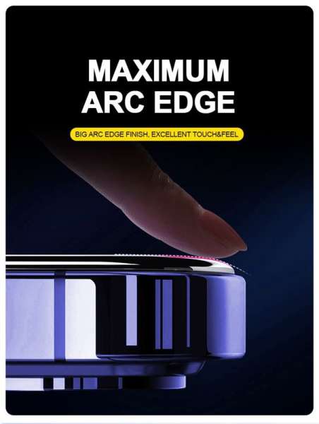 Mobile Origin Yellow Screen Guard iPhone 15 Plus with easy application