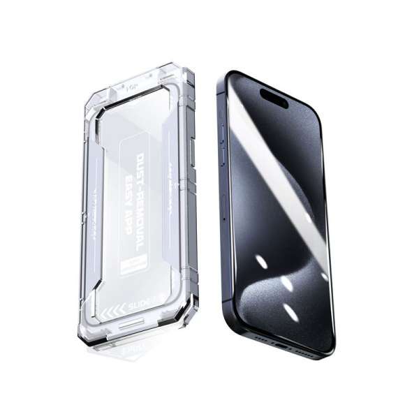 Mobile Origin Yellow Screen Guard iPhone 15 with easy application