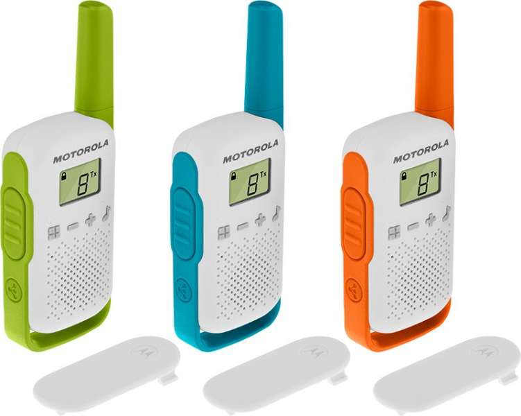 Motorola Talkabout T42 Triple Walkie-Talkie (3 Pcs) Blue/Orange/Green