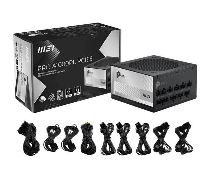 Msi 1000W 80+ Platinum PRO A1000PL PCIE5