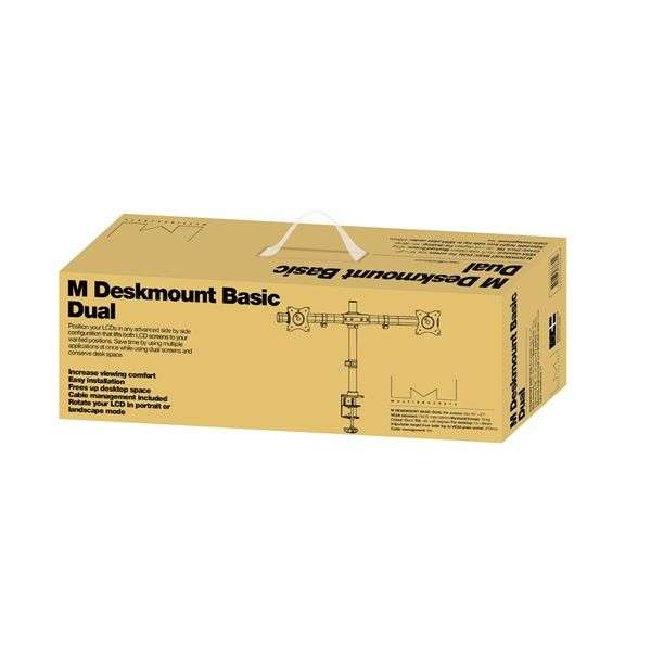 Multibrackets M Deskmount Basic Dual 15"-27" Black