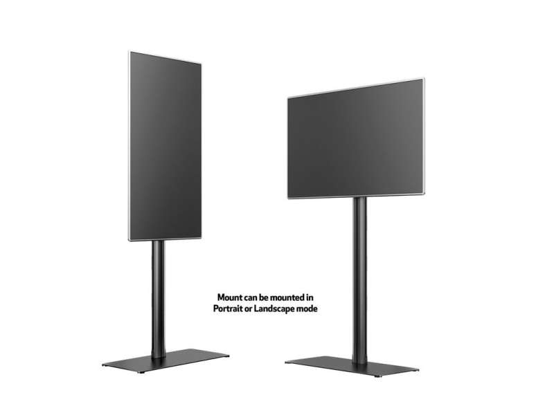 Multibrackets M Display Stand 180 Single Black w. Floorbase 24"-65"Black
