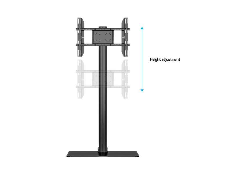 Multibrackets M Display Stand 180 Single Black w. Floorbase 24"-65"Black