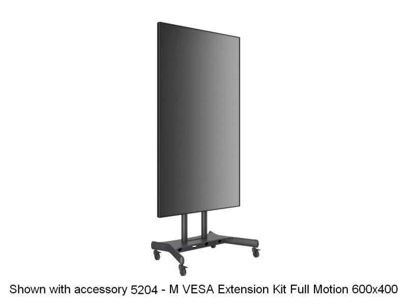Multibrackets M Public Floorstand Basic 180 incl shelf & camera holder 55" - 80" Black