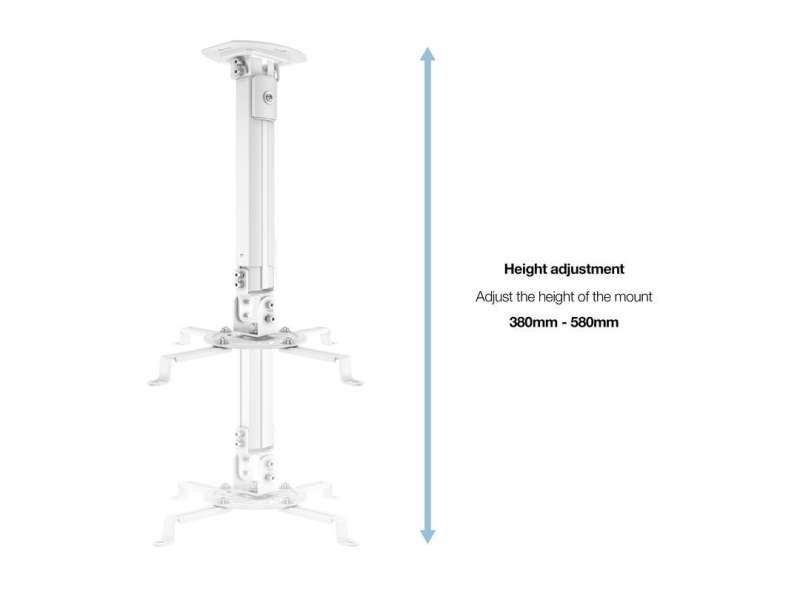 Multibrackets M Universal Projector Ceiling Mount I White
