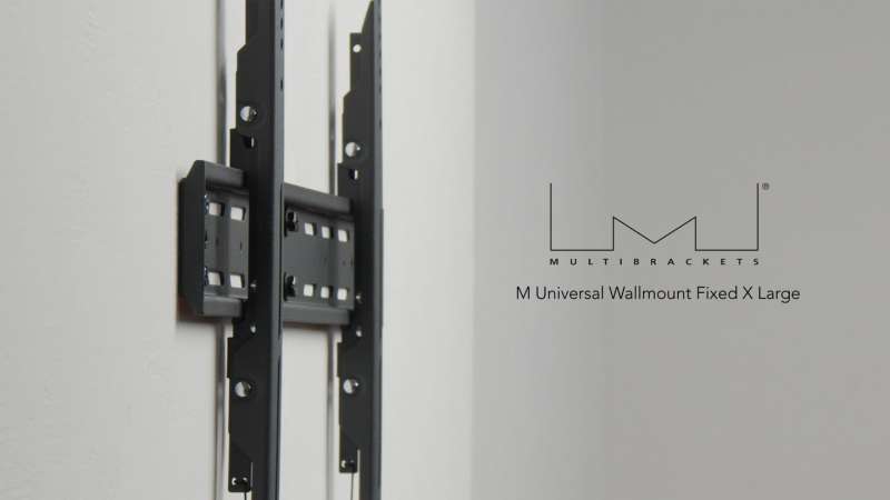 Multibrackets M Universal Wallmount Fixed X Large 42"-90" Black