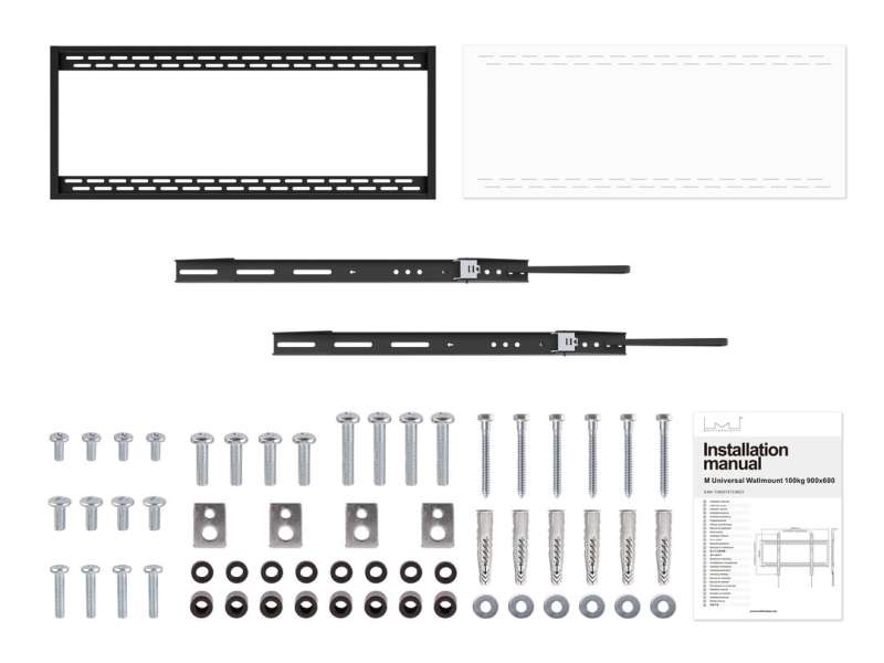 Multibrackets M Universal Wallmount HD 100kg 60"-100" Black