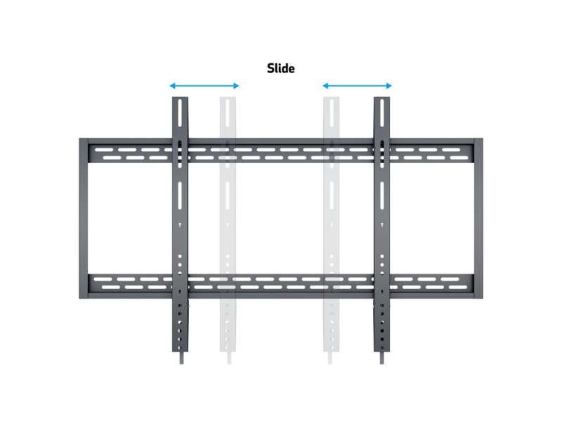 Multibrackets M Universal Wallmount HD 100kg 60"-100" Black
