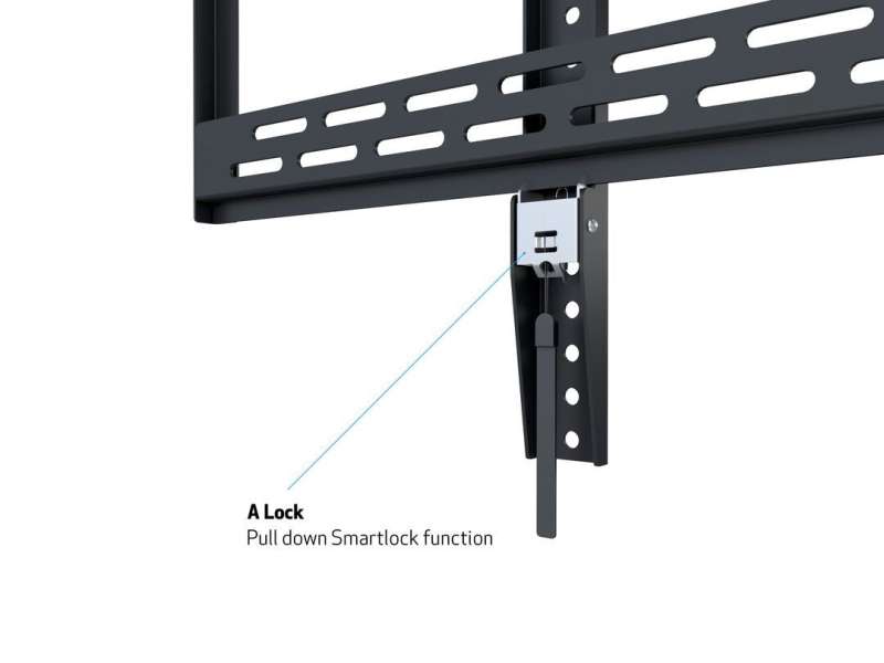 Multibrackets M Universal Wallmount HD 100kg 60"-100" Black