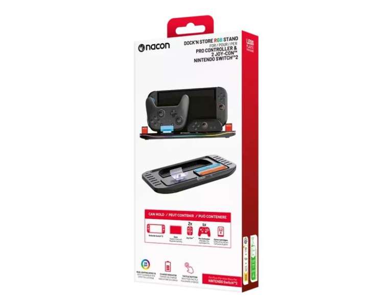 Nacon Dock’n Store RGB Charging Stand for Nintendo Switch 2