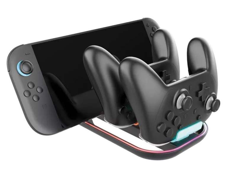 Nacon Triple Tridock RGB Charger for Nintendo Switch 2