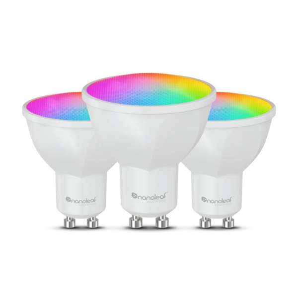 Nanoleaf Essentials Matter Wi-Fi GU10 Smart Bulb 3 Pack