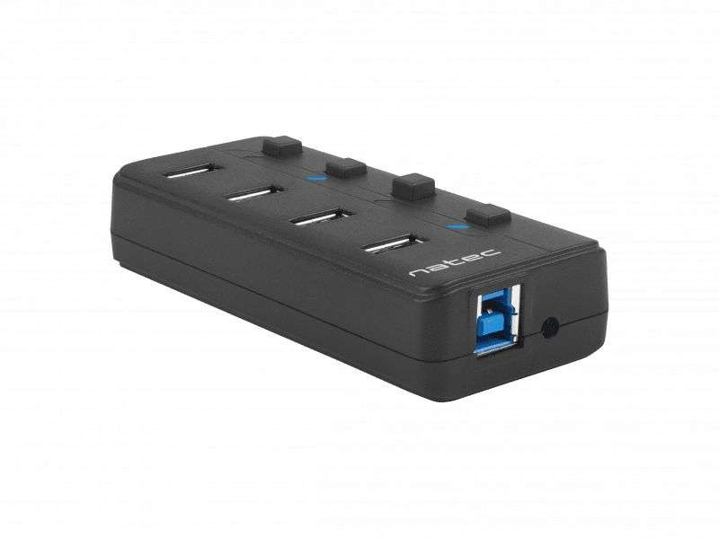 natec Mantis HUB USB 3.0 Black
