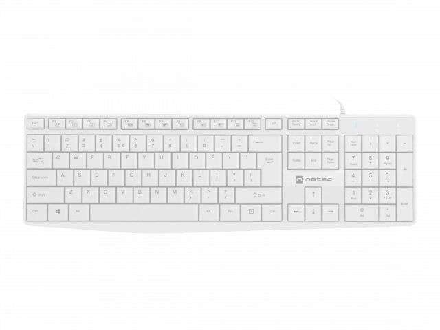 natec Nautilus Keyboard White US