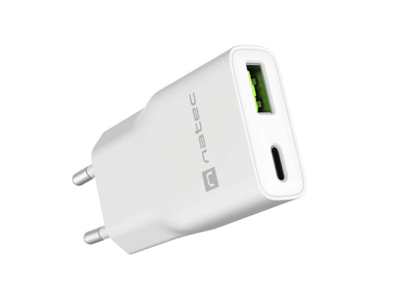 natec Ribera Gan Slim Charger White