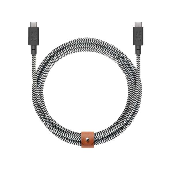 Native Union Belt XL USB-C to USB-C cable 3m Zebra