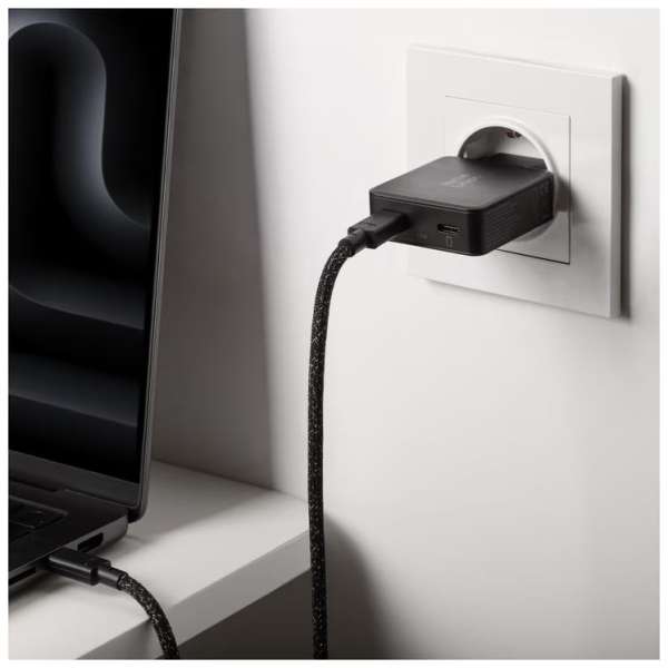 Native Union Pocket GaN Charger 2xUSB-C PD 65W Black