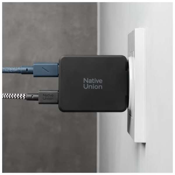 Native Union Pocket GaN Charger 2xUSB-C PD 65W Black