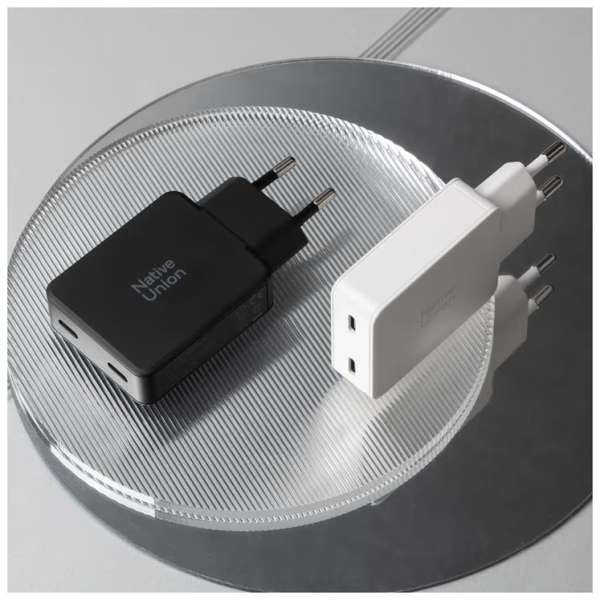 Native Union Pocket GaN Charger 2xUSB-C PD 65W White