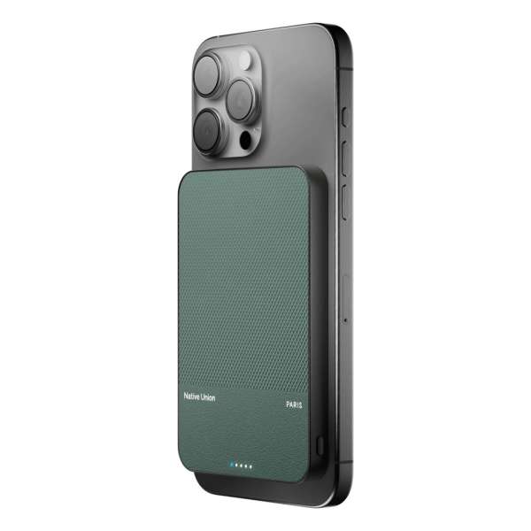 Native Union (Re)Classic Magnetic Power Bank Qi2 5000mAh Slate Green