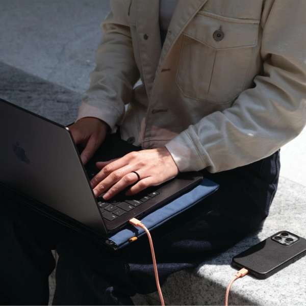 Native Union WFA Stow Lite Sleeve case for Macbook 13" Navy