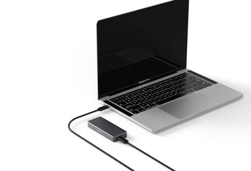 nBase ES-80ANU32G2G NVMe USB3.2 Gen2 20Gbps Aluminium Grey