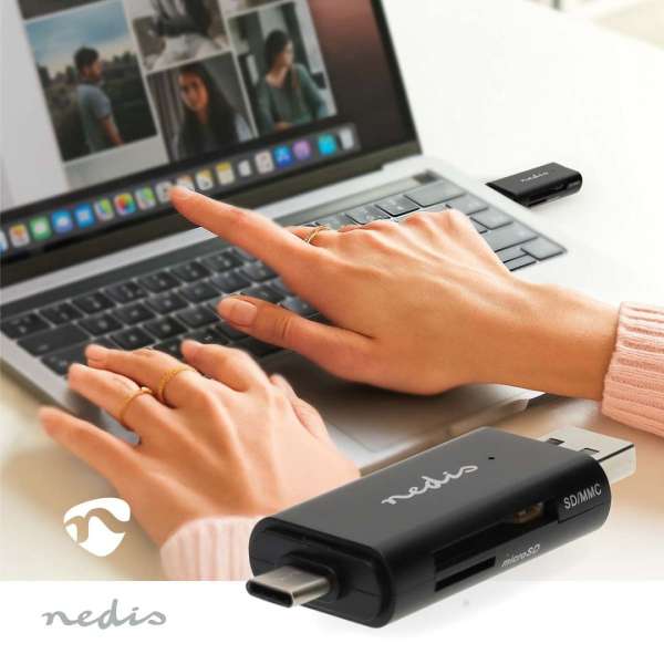 Nedis Card Reader Black